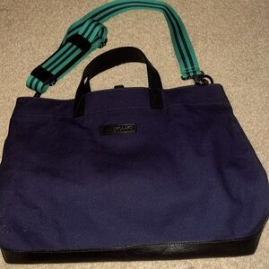 BAEKGAARD Navy Tote Bag, NWT, Adjustable Shoulder/Crossbody Strap, Great Size!